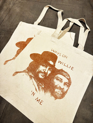 WAYLON WILLIE N ME TOTE BAG