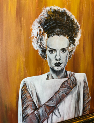BRIDE OF FRANKENSTEIN - ORIGINAL PAINTING