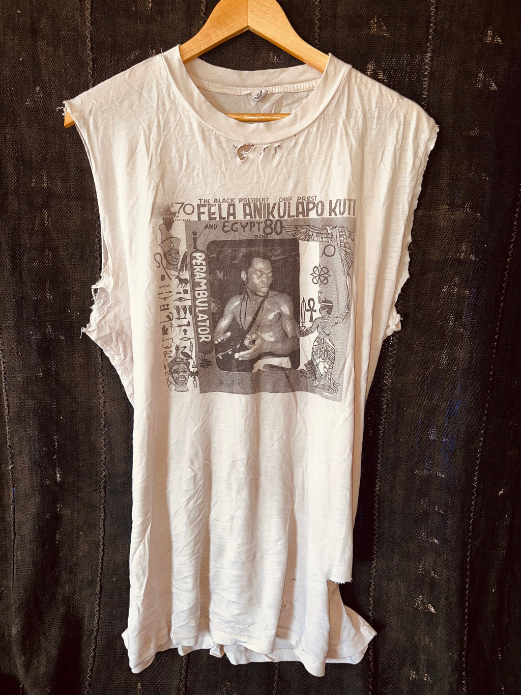 DISTRESSED - FELA KUTI - SLEEVELESS - MENS M/L