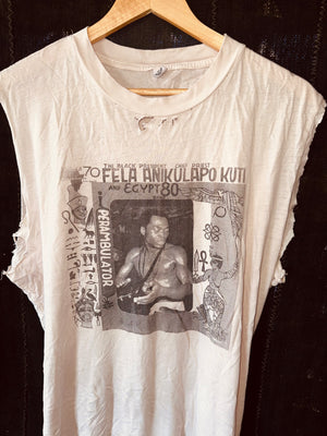 DISTRESSED - FELA KUTI - SLEEVELESS - MENS M/L