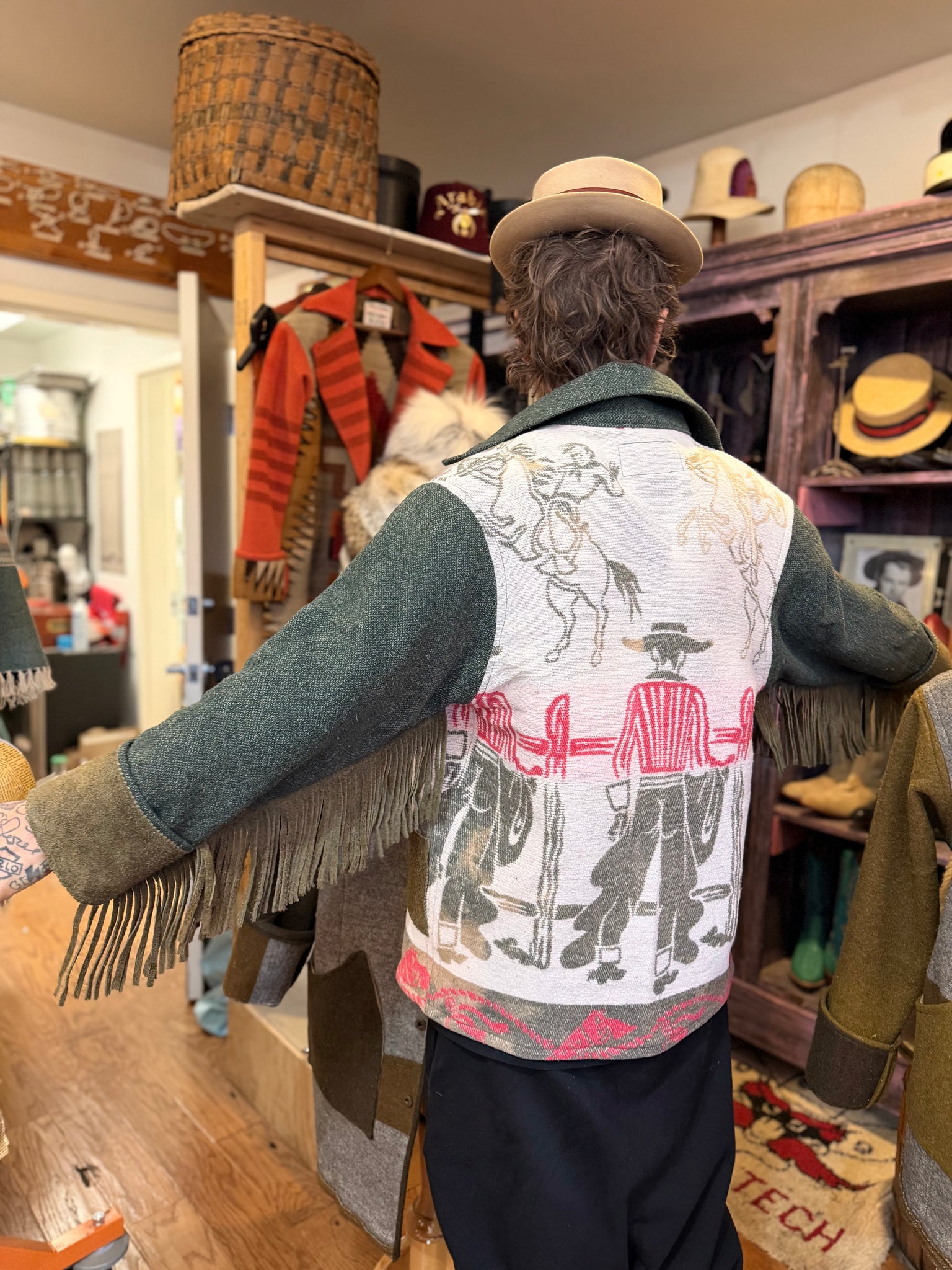 CUSTOM 1/1 FRINGE COWBOY JACKET - MENS M/L – Local Boogeyman