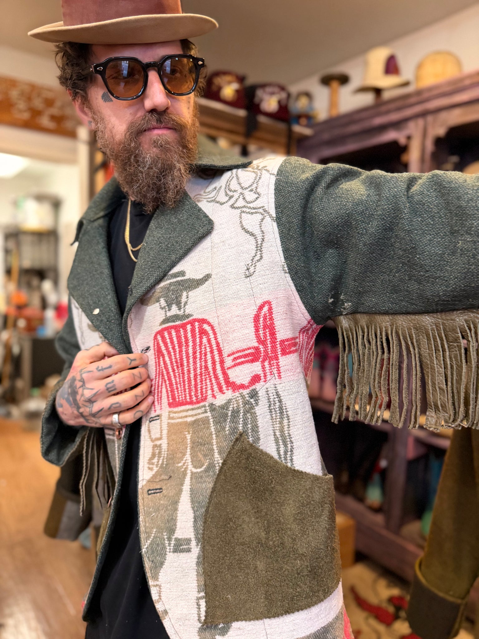 CUSTOM 1/1 FRINGE COWBOY JACKET - MENS M/L – Local Boogeyman