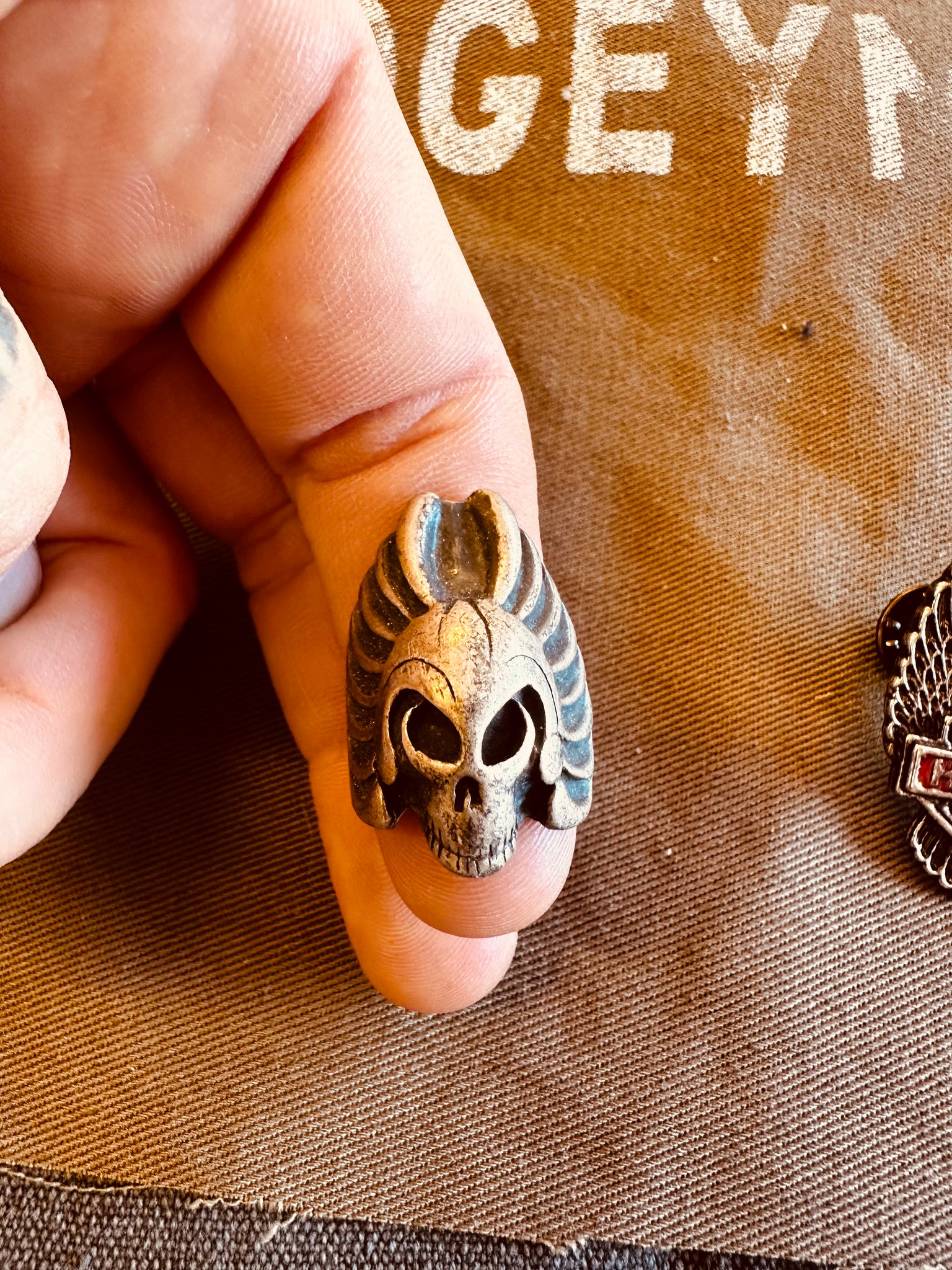 BIKER RINGS/PIN/PATCHES BUNDLE