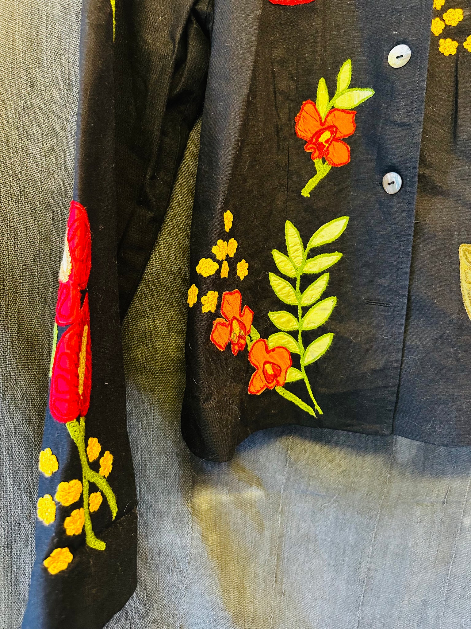 VINTAGE CHAINSTITCH JACKET - WOMENS S
