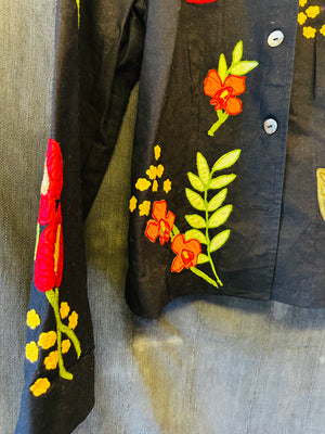 VINTAGE CHAINSTITCH JACKET - WOMENS S