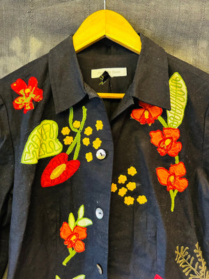 VINTAGE CHAINSTITCH JACKET - WOMENS S