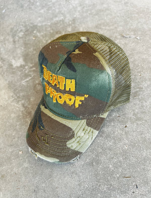 DEATH PROOF DISTRESSED EMBROIDERED