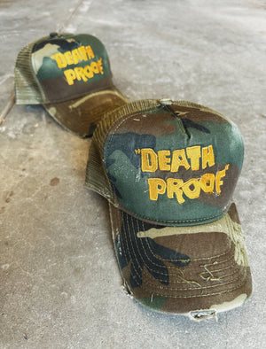 DEATH PROOF DISTRESSED EMBROIDERED