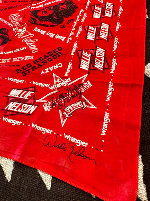 WILLIE NELSON BANDANA - 1977 VINTAGE
