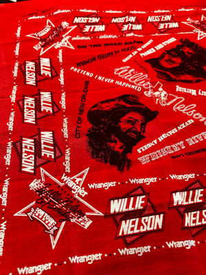WILLIE NELSON BANDANA - 1977 VINTAGE