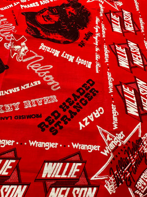 WILLIE NELSON BANDANA - 1977 VINTAGE