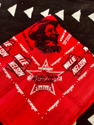 WILLIE NELSON BANDANA - 1977 VINTAGE
