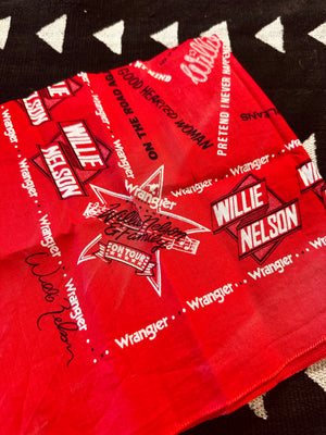 WILLIE NELSON BANDANA - 1977 VINTAGE