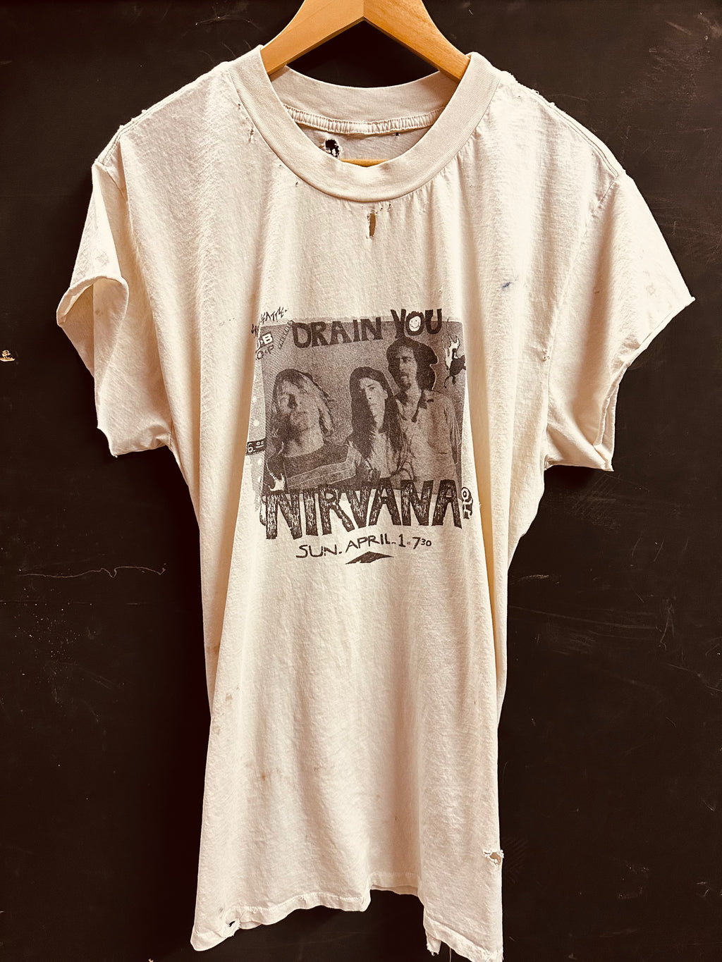 DISTRESSED BEATEN - NIRVANA - MENS XL/2XL