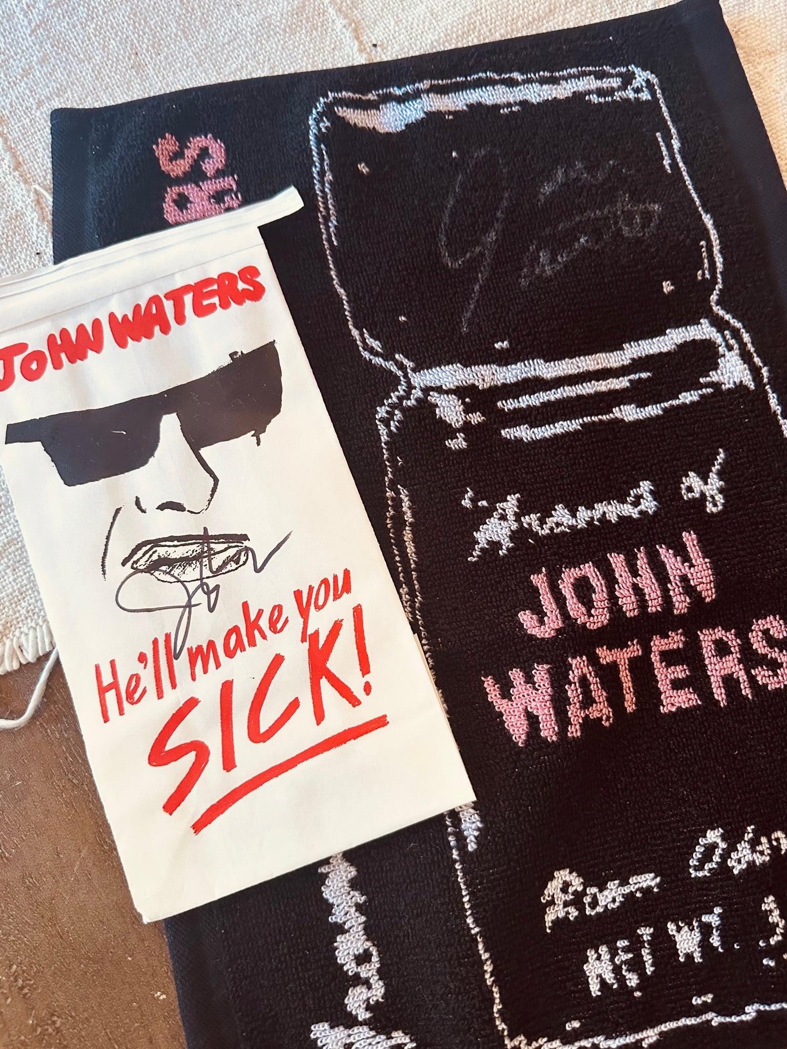 JOHN WATERS AUTOGRAPH BUNDLE