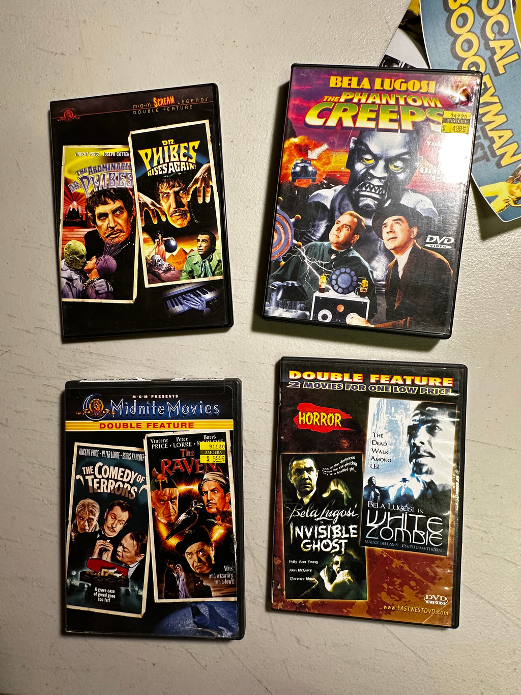 4 PACK DVD - VINCENT PRICE