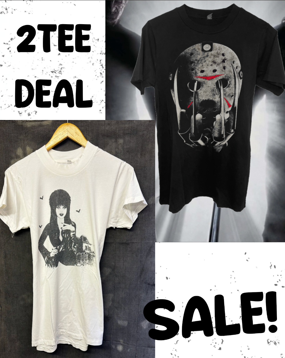 2 TEE DEAL - ELVIRA/JASON/FREDDY - MENS 3XL