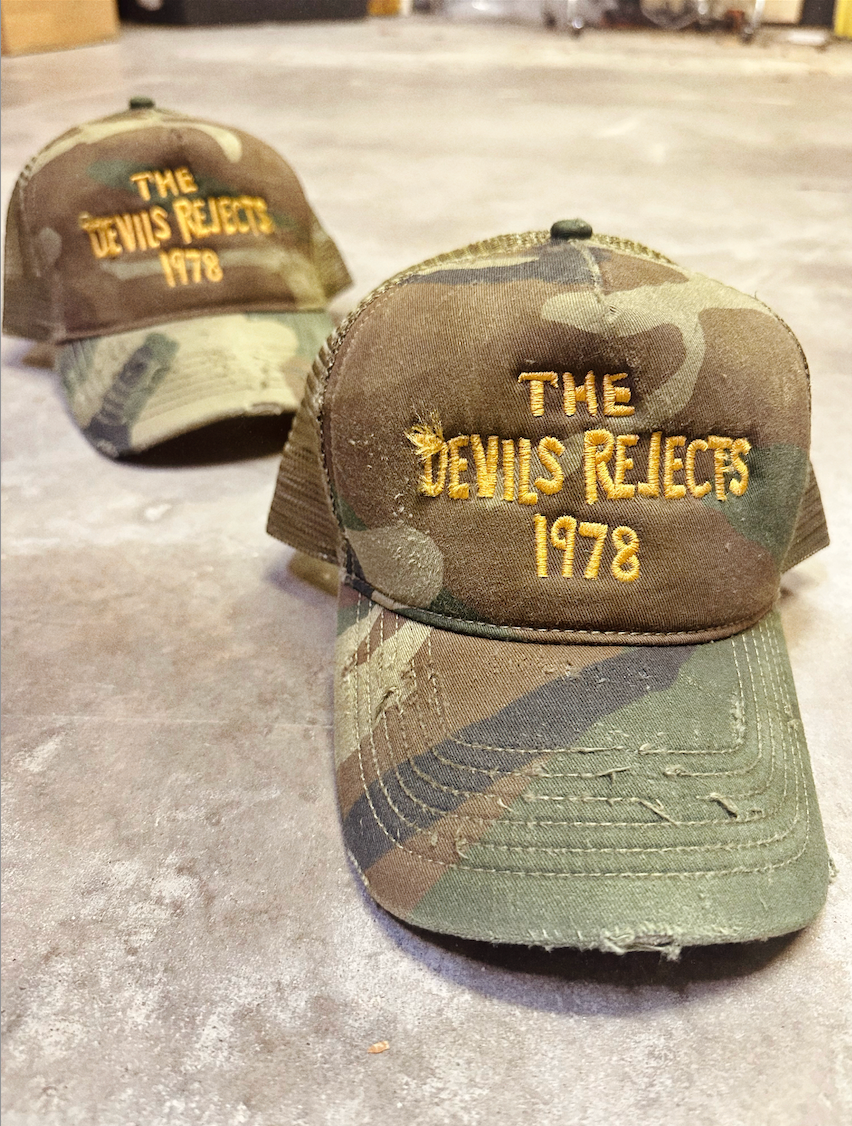 THE DEVILS REJECT'S DISTRESSED EMBROIDERED