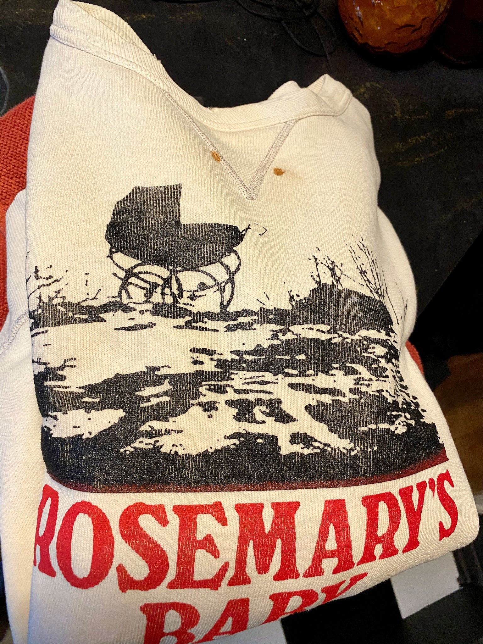 VINTAGE SWEATSHIRT- ROSEMARYS BABY - WOMENS M